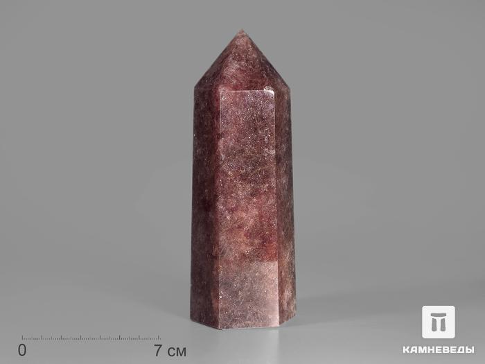 Авантюриновый (клубничный) кварц в форме кристалла, 16х5,8х4,6 см, 16687, фото 1