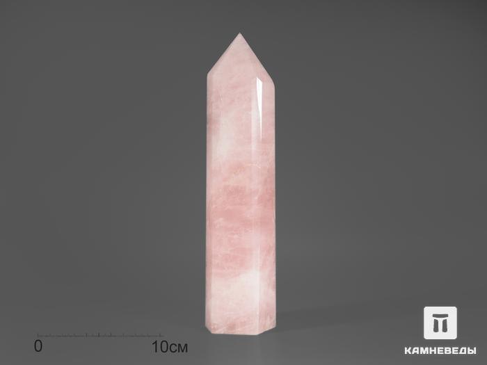 Розовый кварц в форме кристалла, 26х6,3х5,7 см, 16690, фото 1