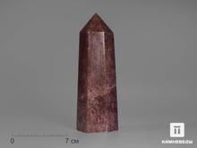 Авантюриновый (клубничный) кварц в форме кристалла, 16,5х5,6х4,6 см