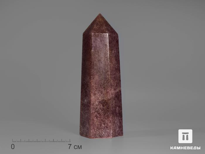 Авантюриновый (клубничный) кварц в форме кристалла, 16,5х5,6х4,6 см, 16686, фото 1