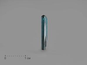 Турмалин, Индиголит. Турмалин (индиголит), кристалл 1,4х0,2 см