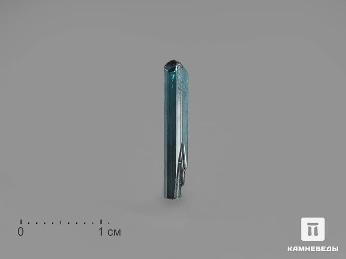 Турмалин (индиголит), кристалл 1,4х0,2 см, 17213, фото 1