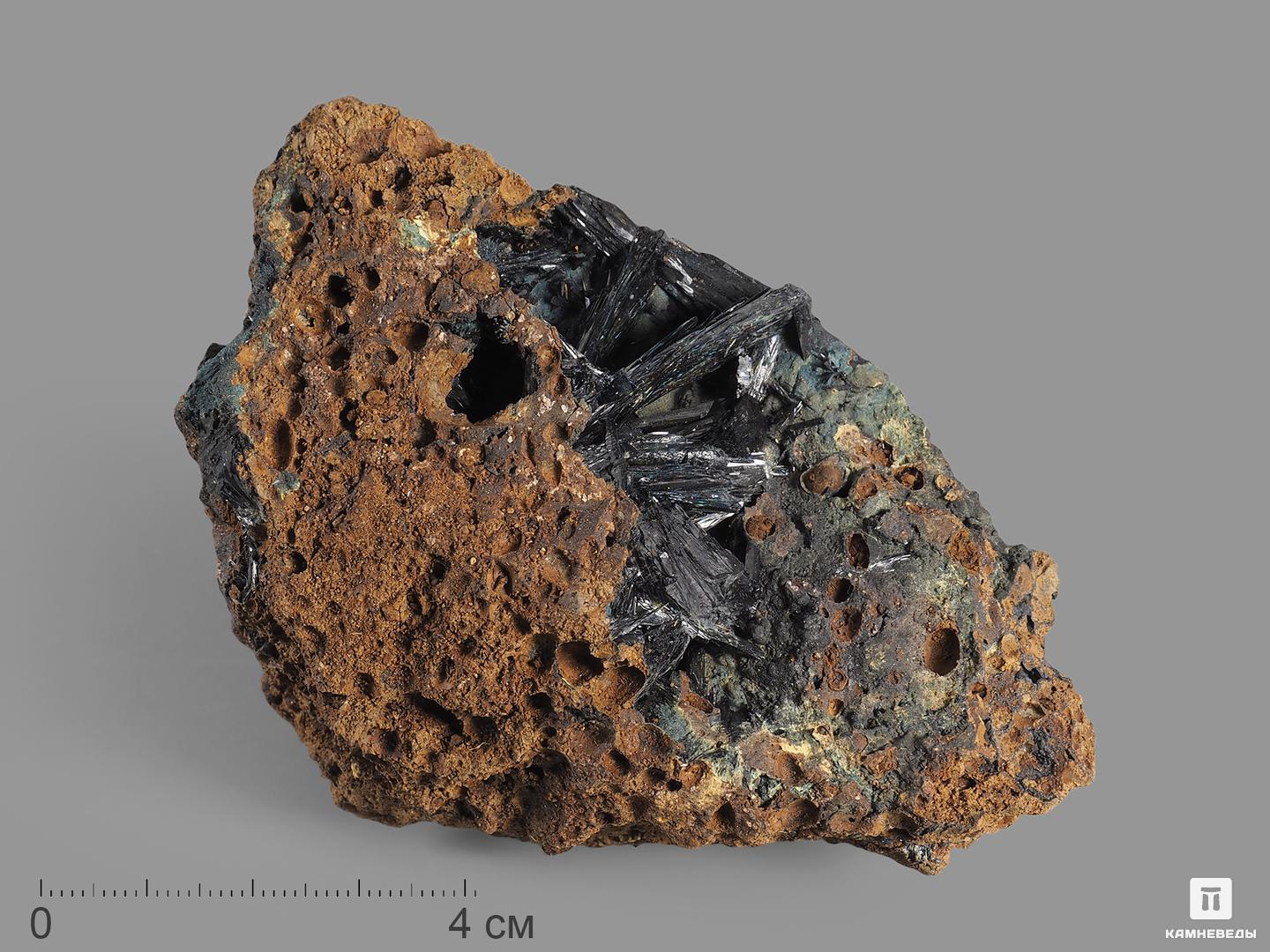 Вивианит в лимоните, 9,5х7х4 см эгирин игольчатый на кристаллах анальцима 7 5х7х4 см