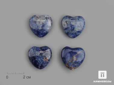 Содалит. Сердце из содалита, 2,5x2,5х1,2 см