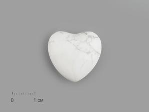 Сердце из магнезита, 2,5x2,5х1,2 см