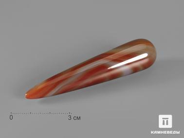 Сердолик. Конус массажный из сердолика, 7-9 см