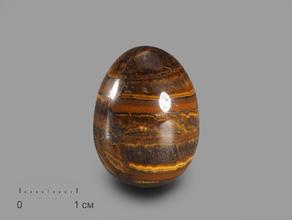 Яйцо из тигрового глаза с гематитом, 2,5х1,8 см