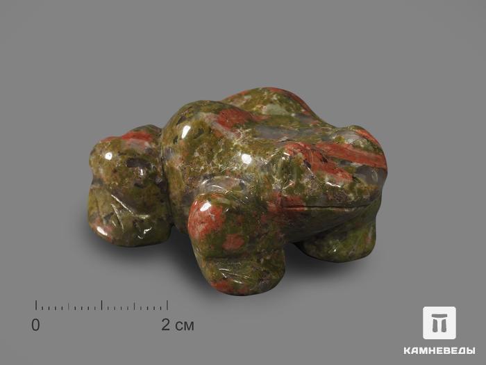 Лягушка из унакита, 5х4,2х2,3 см, 17247, фото 1