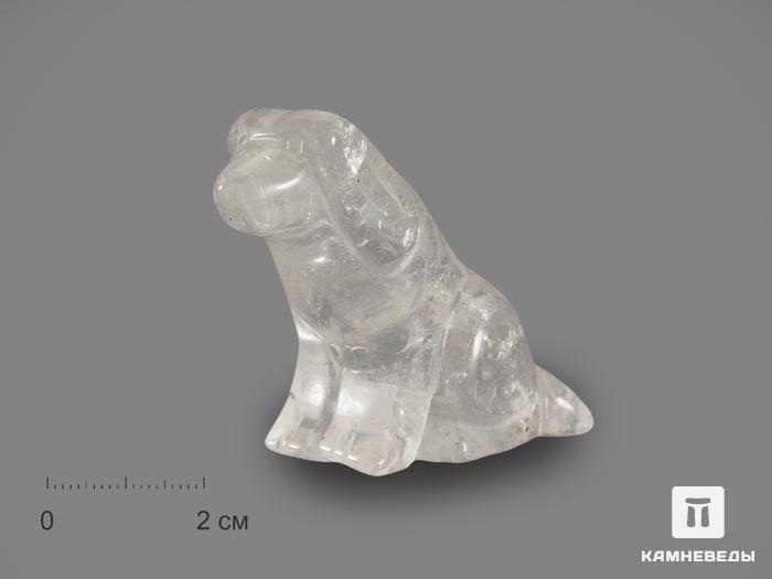 Собака из горного хрусталя (кварца), 4,8х4х2,6 см, 17250, фото 1