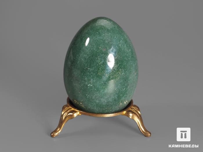 Яйцо из зелёного авантюрина, 6,5х4,6 см, 17338, фото 2