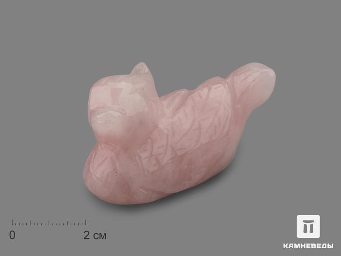 Утки из розового кварца (пара), 6,3х3,7х2,6 см, 17335, фото 2