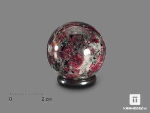 Шар из эвдиалита, 36-37 мм