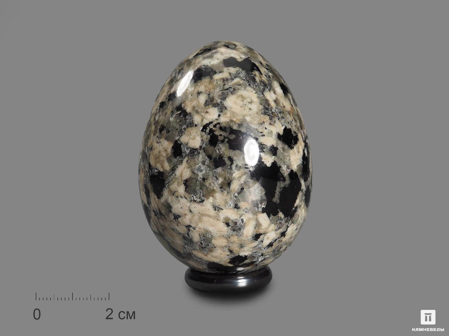 Яйцо из хибинита, 6,8х5 см шкатулка металл яйцо заяц с корзиной 11х6 5х7 см