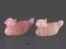 Утки из розового кварца (пара), 6,3х3,7х2,6 см, 17335, фото 1