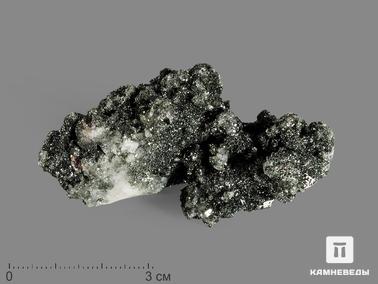 Горный хрусталь, Кварц, Хлориты. Горный хрусталь (кварц) с хлоритом, 6,8х3,7х3,5 см