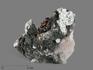 Горный хрусталь (кварц) с хлоритом и титанитом, сросток кристаллов 8х6,7х4,2 см, 17442, фото 2