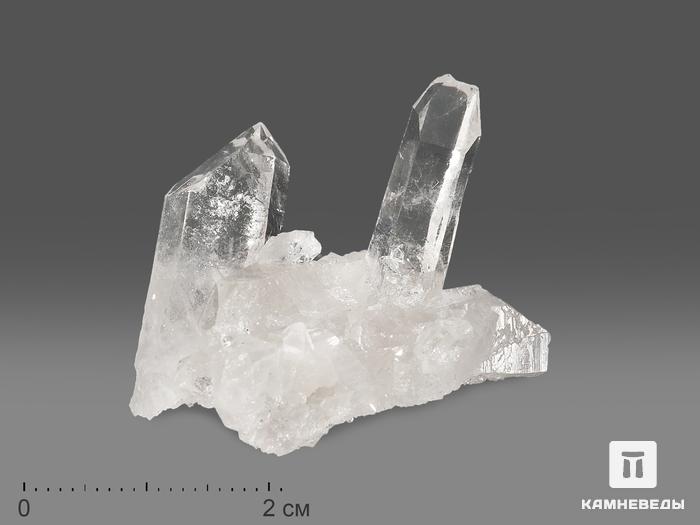 Горный хрусталь (кварц), сросток кристаллов 4-6 см, 10-269/37, фото 1