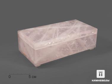 Розовый кварц. Купюрник из розового кварца, 17,5х8,8х5,7 см