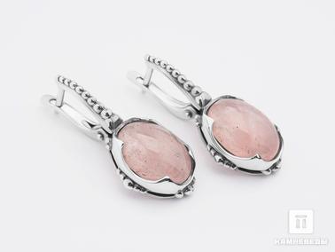 Розовый кварц. Серьги с розовым кварцем