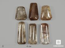 Волосатик (рутил в горном хрустале), галтовка 2-4 см