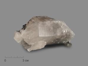 Горный хрусталь (кварц) с хлоритом, сросток кристаллов 10х5,5х4 см