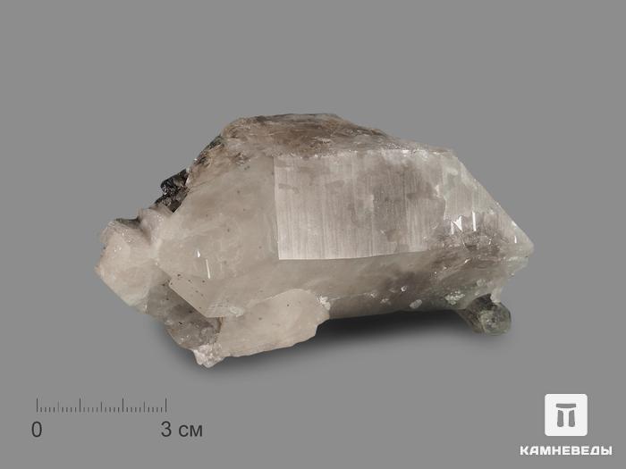 Горный хрусталь (кварц) с хлоритом, сросток кристаллов 10х5,5х4 см, 17443, фото 1