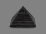 Пирамида из серебристого обсидиана, 8х8х6 см, 17954, фото 2