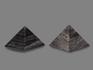 Пирамида из серебристого обсидиана, 8х8х6 см, 17954, фото 3
