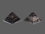 Пирамида из  серебристого обсидиана, 7х7х4,8 см, 17952, фото 2