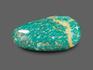 Амазонит, полированная галька 9х4х2,2 см, 18277, фото 2