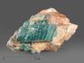 Апатит синий, кристаллы в кальците 4,5х3,2х2,5 см, 18339, фото 1