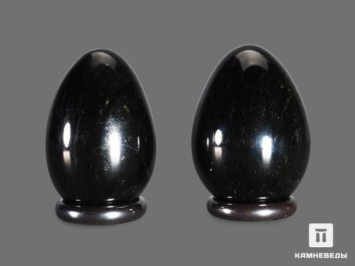 Яйцо из чёрного нефрита, 4,5х3,3 см, 18431, фото 2