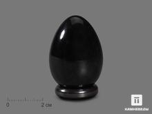 Яйцо из чёрного нефрита, 3,7х2,5 см