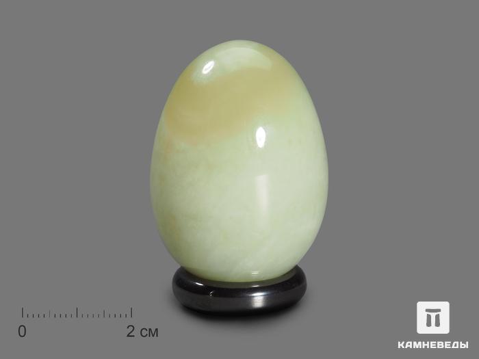 Яйцо из светлого нефрита, 3,8х2,8 см, 18442, фото 1