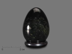 Яйцо из чёрного нефрита, 4х3 см