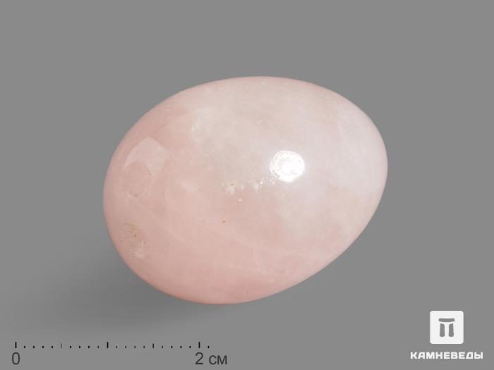 Яйцо из розового кварца с отверстием для йони (тренировки интимных мышц), 4х2,5 см, 18517, фото 1