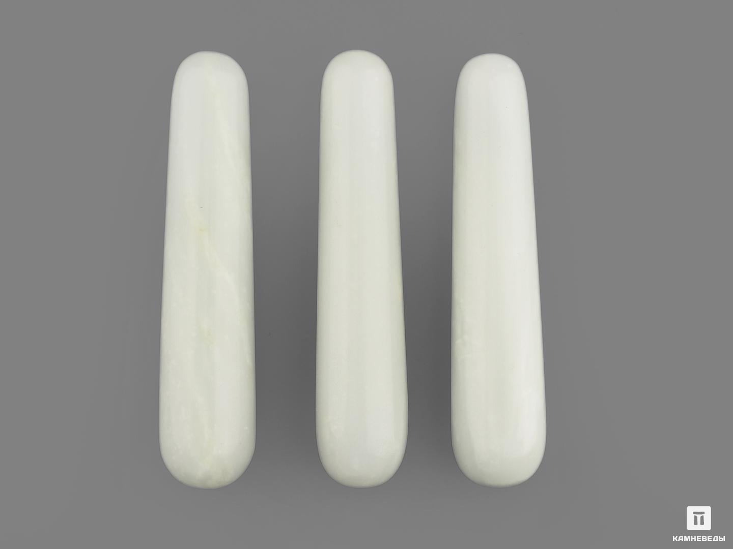 Конус массажный из белого нефрита, 10-10,5 см, 18581, фото 2