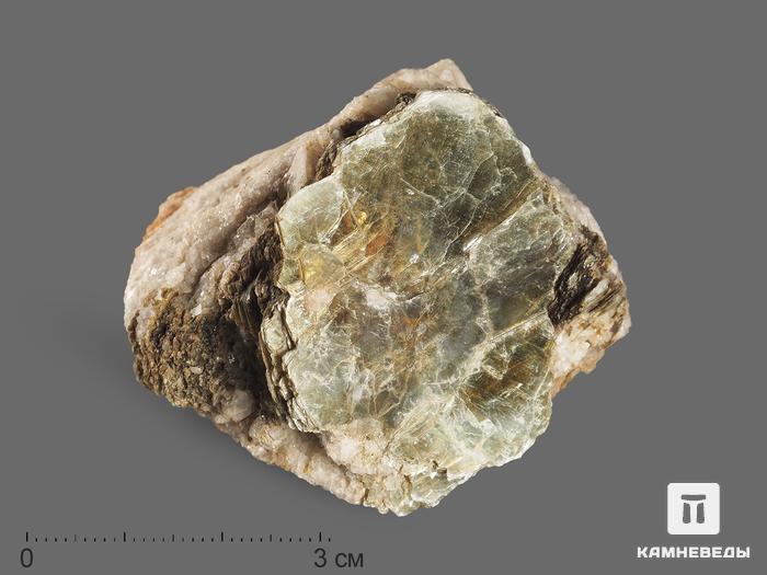 Мусковит на полевом шпате 5,5х5х4 см, 18371, фото 1