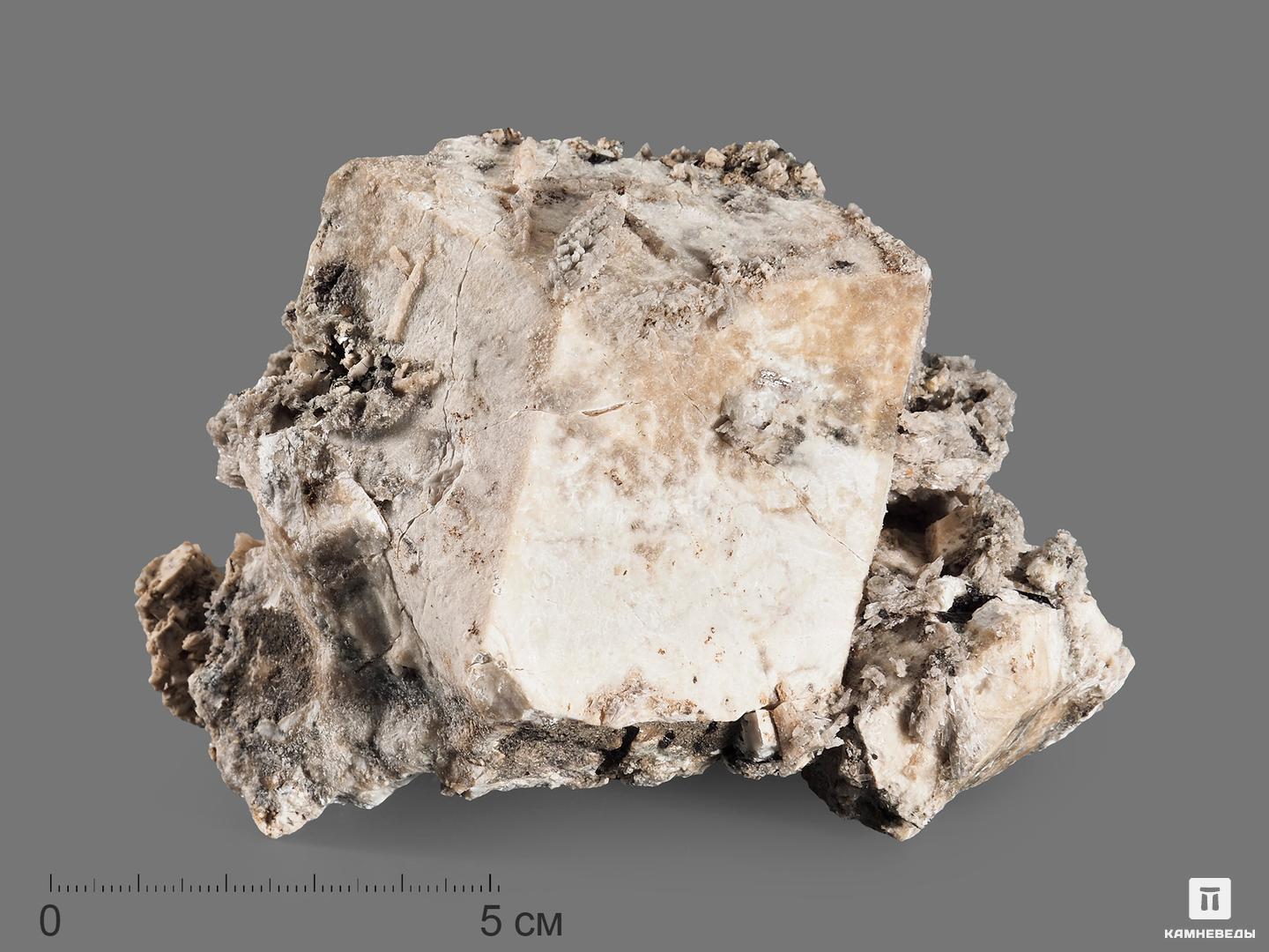 Псевдоморфоза натролита по содалиту, сросток кристаллов 11,3х9х7,2 см, 18064, фото 1