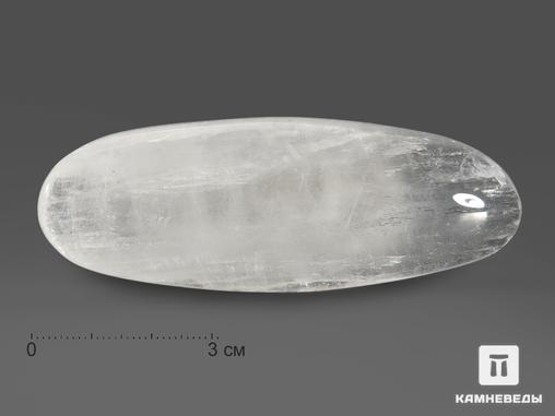 Натролит, полированная галька 8х3х1,5 см, 18634, фото 1