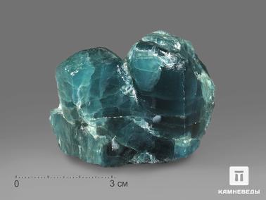 Апатит, Фторапатит. Апатит синий, сросток кристаллов 6,2х4,6х3,1 см