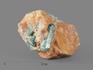 Апатит синий, кристаллы в кальците 5,5х4,8х3,7 см, 18390, фото 1