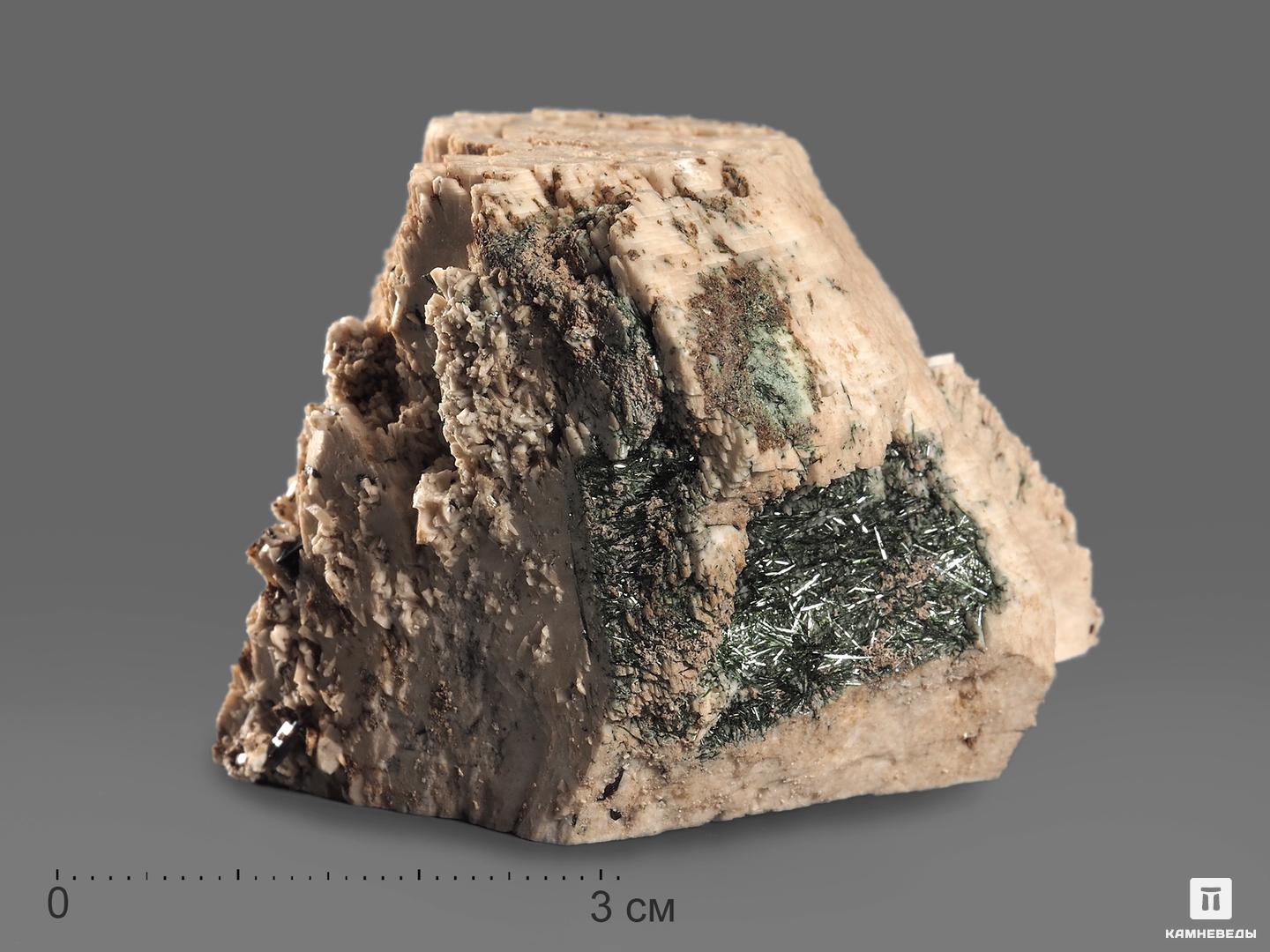 Эгирин в микроклине, 6х4х3,5 см эгирин игольчатый на кристаллах анальцима 7 5х7х4 см