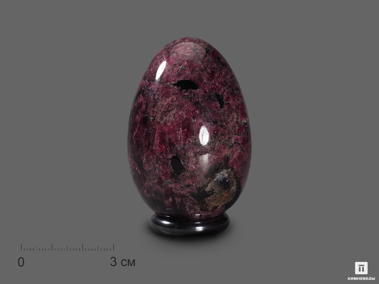 Яйцо из эвдиалита, 6х4 см, 18672, фото 1