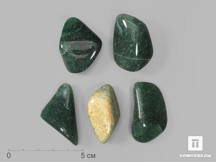 Авантюрин зелёный, галтовка 3,5-4 см, 18670, фото 1