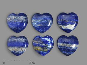 Сердце из лазурита, 4х4х1,3 см