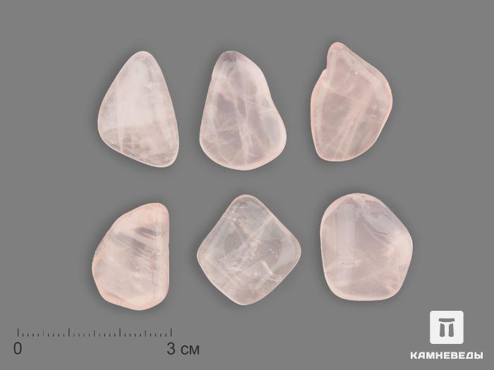 Розовый кварц (прозрачный), галтовка 2-2,5 см, 18765, фото 1