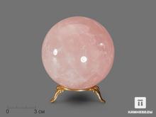 Шар из розового кварца, 80 мм