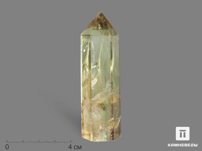 Цитрин в форме кристалла, 7,5-8,5 см (70-80 г), 18794, фото 1