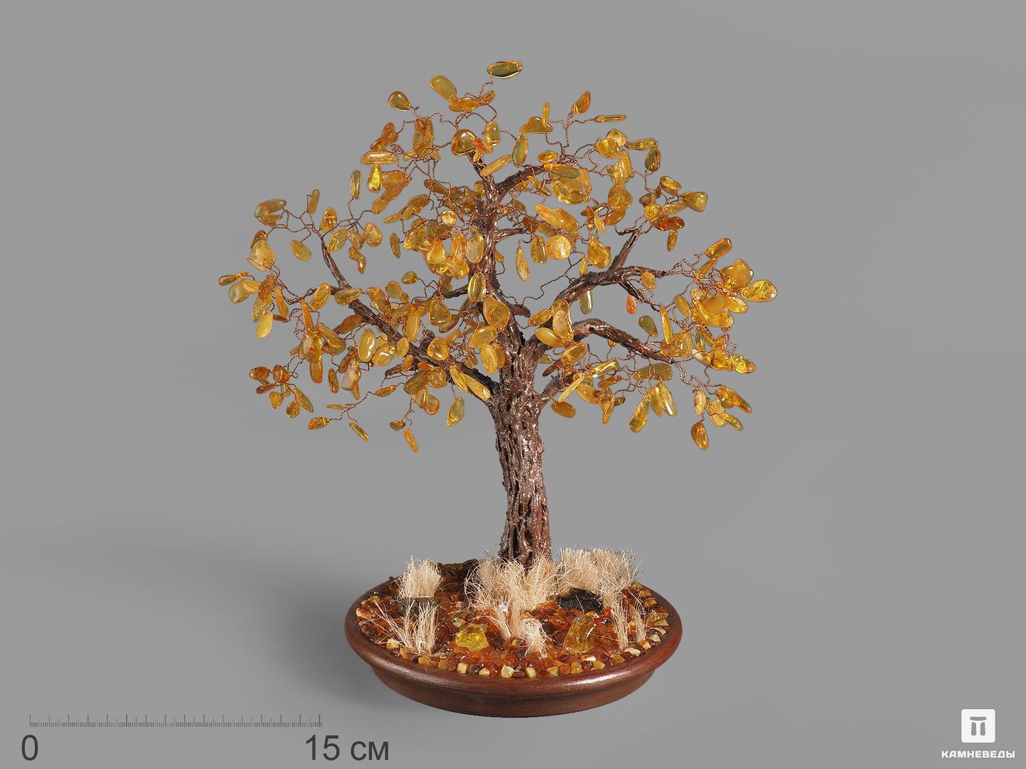 Дерево из янтаря, 37х32х20 см